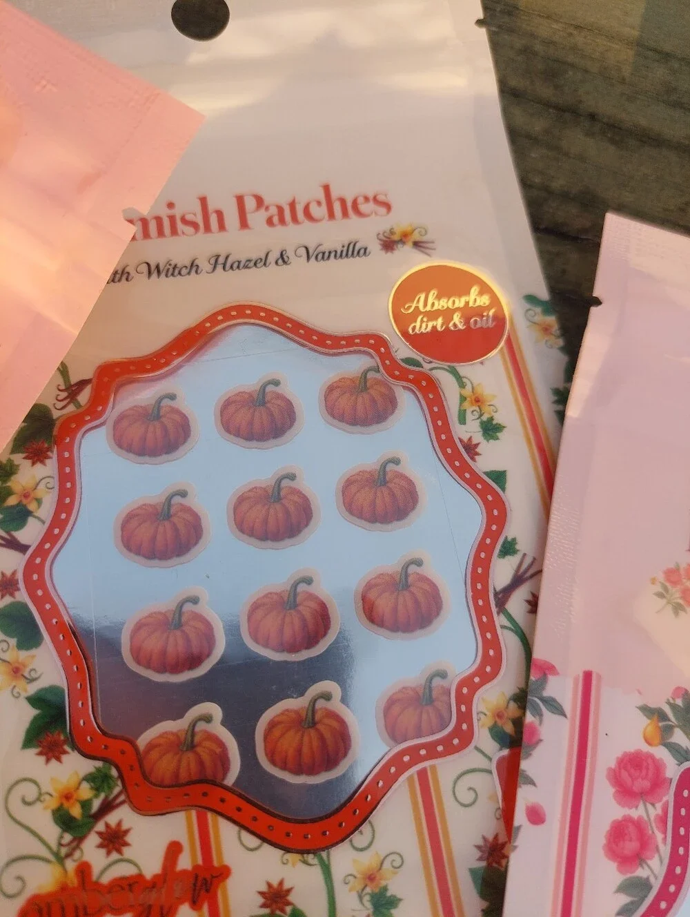 Lot Of 3 Packs Blemish Patches Apple Rose Pumpkin Absorbs Dirt/Oil Pimple 72